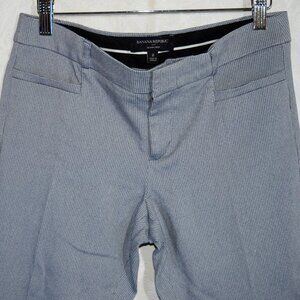 BANANA REPUBLIC Women's Size 2 Gray Pinstripe Sloan Slim Ankle Pants